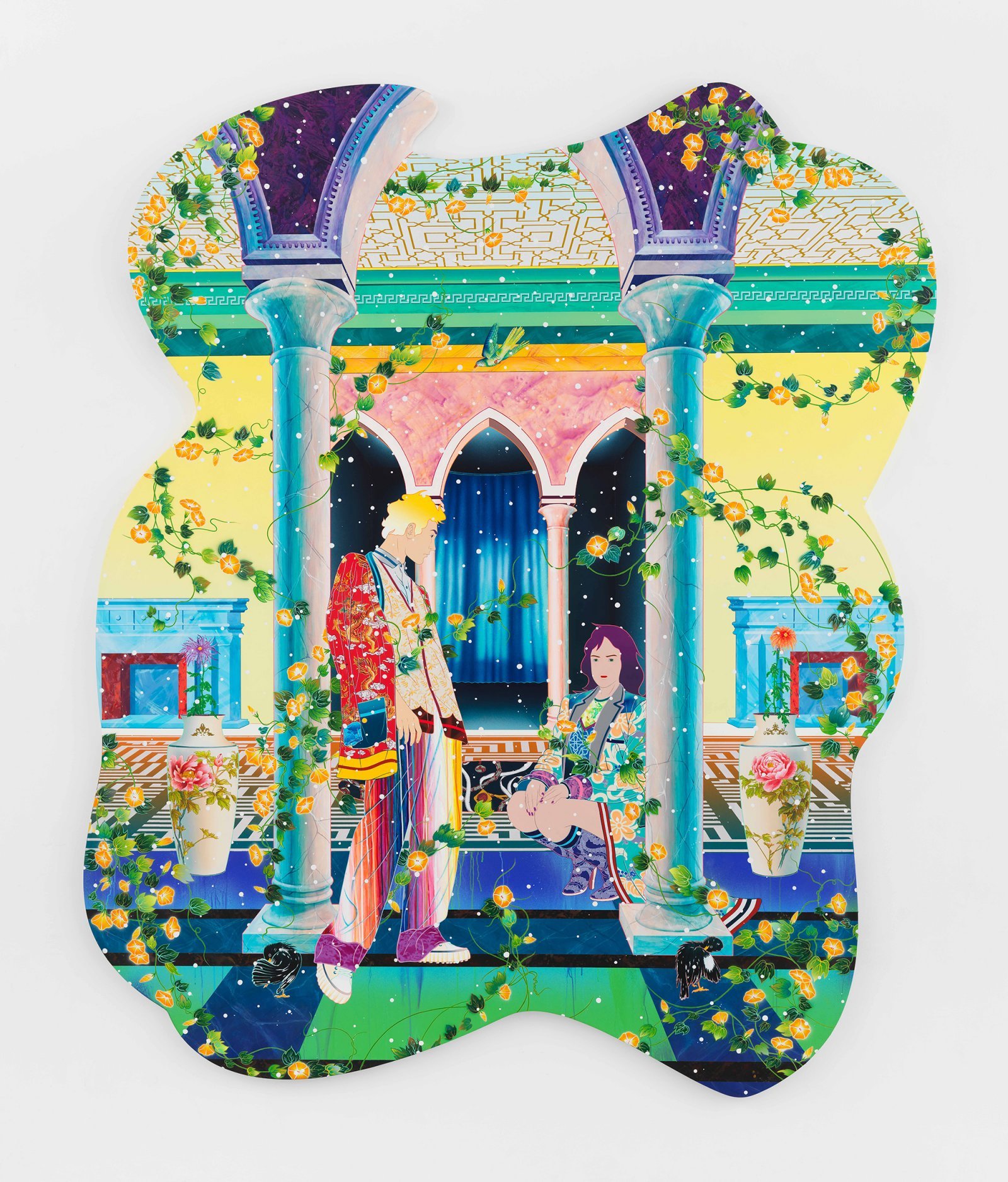 ニューヨークを拠点とする松山智一が、日本初となる大規模個展を開催